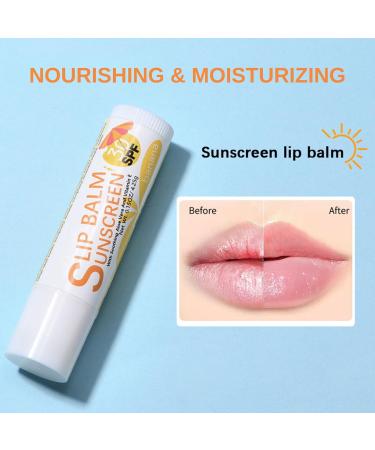 TBeautfave Lip Balm Sunscreen SPF 30 Watermelon Chapstick Lip Balms with Soothing Aloe Vera & Vitamin E for Dry Lips Cracked Lips Primer 24H Moisturizing Lips Travel Size Daily Lip Care Watermelon Flavour - Buy Online on GoSupps.com