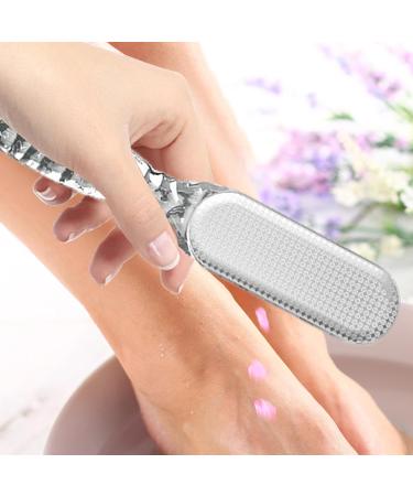 Pumice Stone Foot File | 2-in-1 Multi Purpose Callus Remover - Dead Skin Removal Professional Scrubber Callus Remover Multi Purpose Pedicure Tools Transparent Gray - Buy Online on GoSupps.com