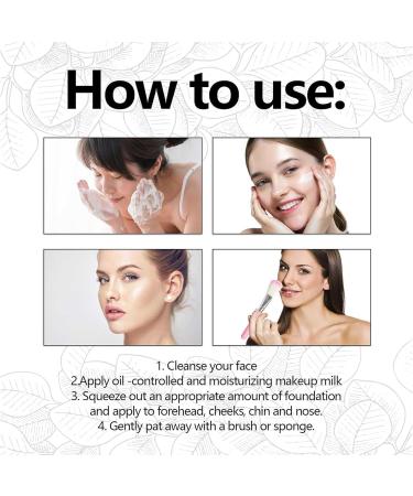 Super Coverage Foundation with Buffing Brush Moisturizing and Oil Controlling Concealer Foundation Waterproof and Long-Lasting Liquid Foundation - Buy Online on GoSupps.com