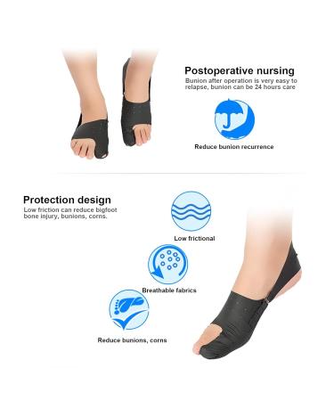 Buy Bnineteet Team Hallux Valgus Corrector - 2 Ultra-Thin PU Struts for Bunion Relief | Elastic Large Toe Separator (M) - Worldwide Shipping - Buy Online on GoSupps.com