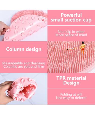 Non-Slip Silicone Foot Brush for Shower - Massage Pad with Suction Cup for Easy Cleansing & Peeling - Relieve Tired Feet (Green) - Buy Online on GoSupps.com