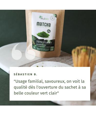 Matcha | Th vert matcha bio | Poudre | Qualit premium | 70g | Origine Kyoto Japon | Valebio - Buy Online on GoSupps.com