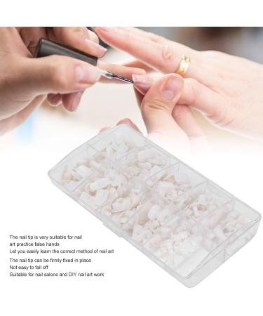 200 Pieces White Nail Tips for Practice & Training | DIY False Fake Nail Manicure Tools for Beginners - Buy Online on GoSupps.com