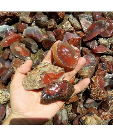 100g Bulk Lot Natural Rough Carnelian Raw Stone Crystal Red Agate Mozambique Craft Decor Stone Mineral Specimen
