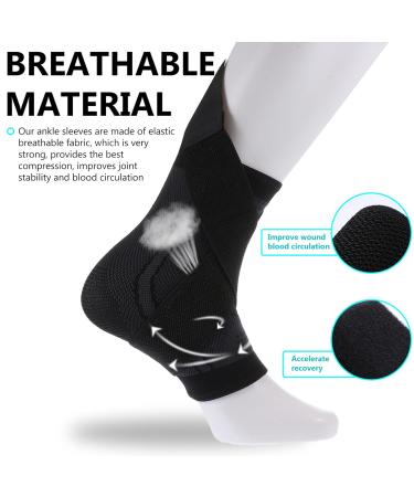 Buy Healifty Ankle Support Guard | Anti-Sprain Protection Bands & Compression Sleeves - Ideal for Sports & Recovery - Black - Buy Online on GoSupps.com