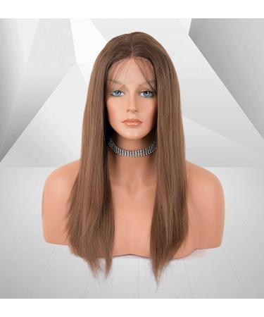 Vebonny Brown Wigs for Women - Lace Front Ombre 22 Inch Glue-Free Soft Daily Wear | #084 - Buy Online on GoSupps.com