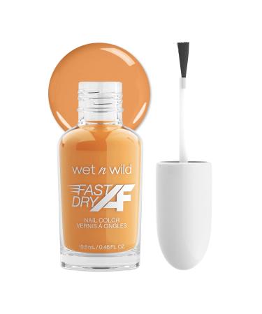 Wet n Wild Fast Dry AF Nail Polish Color  Pumpkin Organe Potassium-Rich | Quick Drying - 40 Seconds | Long Lasting - 5 Days  Shine