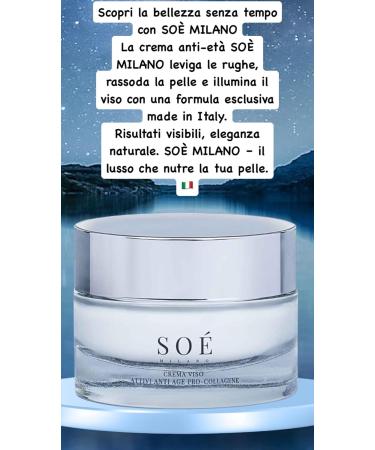 SOE' MILANO Face cream for women antiaging procollagen hyaluronic acid - Buy Online on GoSupps.com
