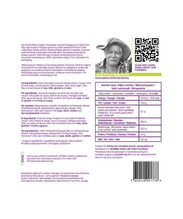 Pakka Bio Fairtrade Chocolate Mangos 1kg - Eco Vegan Mango Dragees from Colombia - Ethical Sweet Treats - Buy Online on GoSupps.com