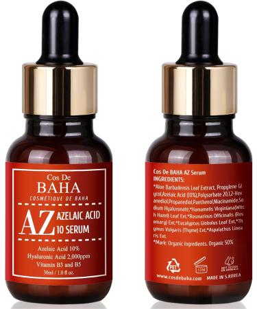  Cos De BAHA Cos De BAHA Azelaic Acid Facial Serum with Niacinamide (30 ml) - Buy Online on GoSupps.com