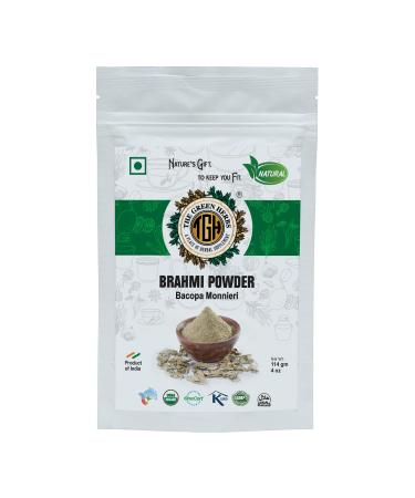THE GREEN HERBS Brahmi Leaf Powder 114g Finely Ground Natural and Chemical-Free Herbal Powder Bacopa monnieri