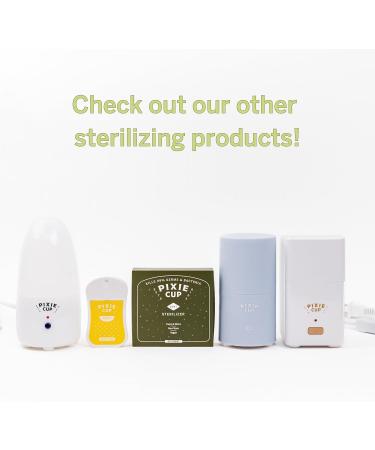 Pixie Cup Dust Menstrual Cup Sterilizer | Kill 99.9% of Germs | Portable Travel Period Cup Cleaner - Buy Online on GoSupps.com