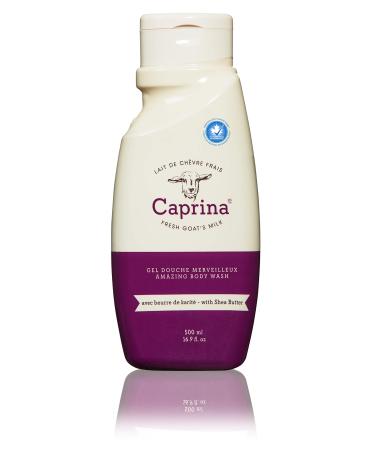 Caprina Fresh Goat's Milk Amazing Body Wash Shea Butter 16.9 fl oz (500 ml)