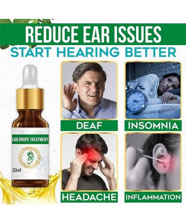 Tinnitus Relief Ear Drops for Adults 20ml - Earache and Ear Ringing Pain Relief - Buy Online on GoSupps.com