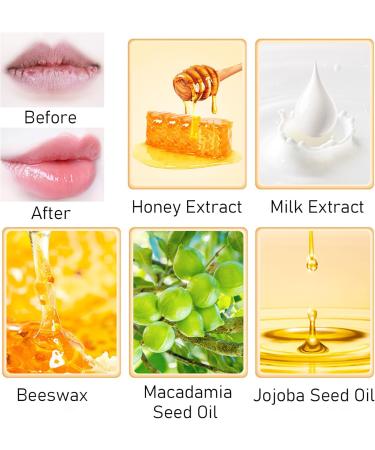 Lip Balm Set Milk Honeybalm Lip Balm Lip Care Moisturizing And Plump Lip Skincare Set - Lip Hydration Exfoliating Minimizing Lip Lines Brightening Lip Repair - Lip Scrub Lip Balm Lip Oil Lip Mask - Buy Online on GoSupps.com