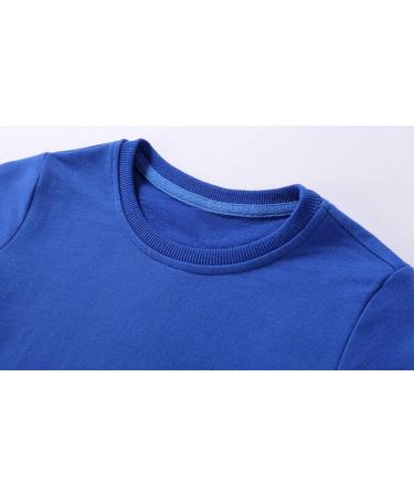 Taigood Boys Cotton Sweatshirt Long Sleeve T-Shirt | Age 5-6 Years | Blue - Buy Online on GoSupps.com