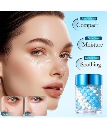 Collagen Eye Cream - Anti-Aging Dark Circle & Puffiness Relief Moisturizing Under Eye Cream for Youthful Skin - Buy Online on GoSupps.com