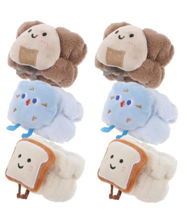 minkissy Lot De 6 Bracelets l gants Absorbant Leau Pour Le Lavage Du Visage Extensibles Et Robustes Pour Une Utilisation En Spa