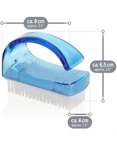 com-four 4X Nail Brush Set Hand Washing & Cleaning Brush with Handle Color Mix (4 Pieces) - International Shipping Available - Buy Online on GoSupps.com