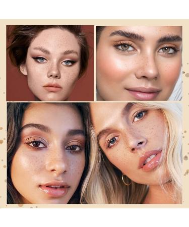 NHQZ 2 x freckle stick natural makeup stick for realistic freckles easy to apply dark brown - Buy Online on GoSupps.com