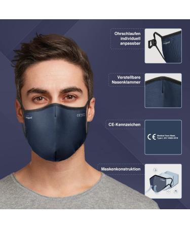 Livinguard PRO MASK | 3-Layer Adjustable Washable Reusable Face Mask (White M) | International Shipping Available - Buy Online on GoSupps.com