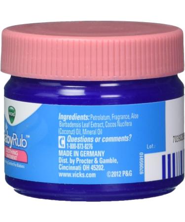 VICKS Baby Rub 50g (1.76 oz) - Soothing Relief for Babies - Buy Online on GoSupps.com