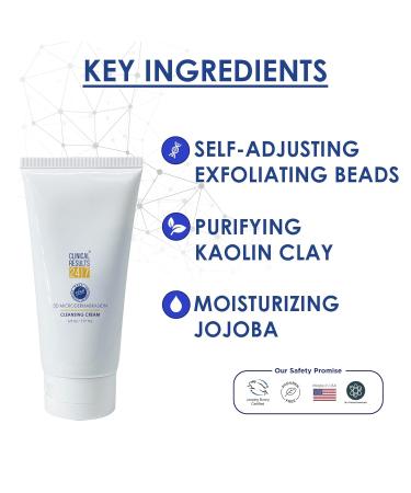 3D Microdermabrasion Cleansing Facial Cream - Exfoliator & Deep Pore Cleanser for Glowing Skin | 1 Fl oz - Buy Online on GoSupps.com