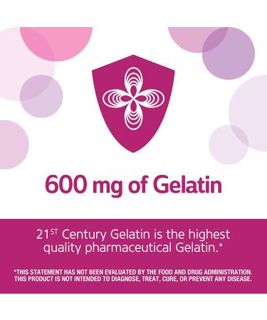 21st Century Gelatin 600 mg - 100 Capsules for Joint & Muscle Support - Buy Online on GoSupps.com