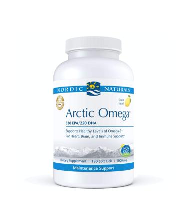 Nordic Naturals Arctic Omega Lemon  1000 mg 180 Soft Gels