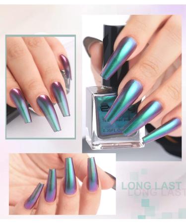 Major Dijit Chameleon Holographic Glitter Nail Polish - Quick Dry Fantasy Color Varnish - Buy Online on GoSupps.com