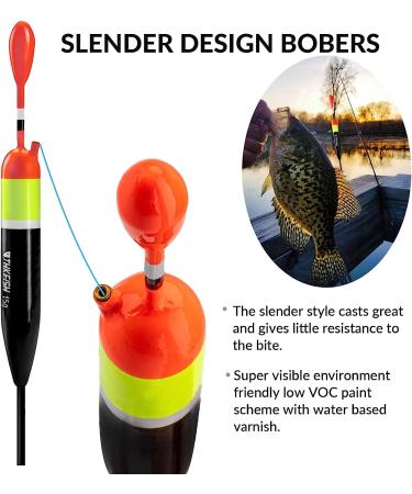 THKFISH Fishing Bobbers - Slip Bobbers for Crappie Fishing, Balsa Floats in 3 Sizes - 5pcs 1/6oz (5g) - Buy Online on GoSupps.com