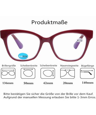 DOOViC Blue Light Filter Reading Glasses | Non-Prescription Square Frame | 4 Colors Available | MSD002 002c1 Red - Shop Internationally! - Buy Online on GoSupps.com