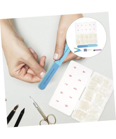 POPETPOP 1 Set nail set nail polishing file nail grinding bar press on nails nail file strips full cover coffin nails nail polishing buffers false finger nails tool natural Stainless steel 13X7cm Assorted Color 3 - Buy Online on GoSupps.com