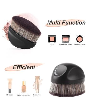 Foundation Makeup Brush - Kabuki Brush for Flawless Liquid & Powder Blending - Black - Buy Online on GoSupps.com