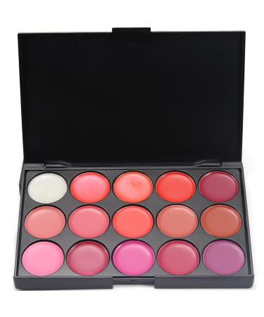 FantasyDay Pro Matte 15 Colors Lip Gloss Palette | Non-Sticky Lipgloss Makeup Kit for Flawless Contouring - Shop Internationally - Buy Online on GoSupps.com