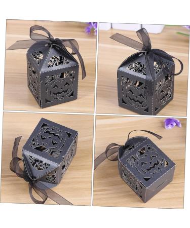 Mobestech 150 Pcs Halloween Hollow Candy Box Black Spider Treat Boxes Halloween Party Treat Boxes Party Boxes for Kids Halloween Goodie Bags Black Candy Boxes Hollow Out Ribbon Child Pumpkin - Buy Online on GoSupps.com