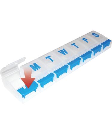 Once-a-Day Pill Organizer - 7 Compartment | International Shipping Available - Buy Online on GoSupps.com