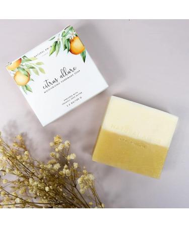 Natural Amor Handmade Soap Bar Variety 3 Pack - Rose Lavender Citrus Scented Gift Set for Women, Vegan, 3.5 oz each - Buy Online on GoSupps.com