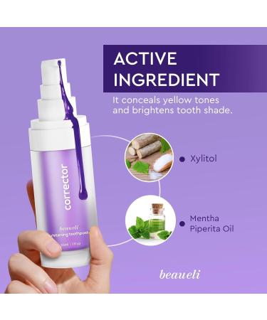 Purple Teeth Whitening Toothpaste - 30ml for Effective Whitening | International Shipping Available - Buy Online on GoSupps.com