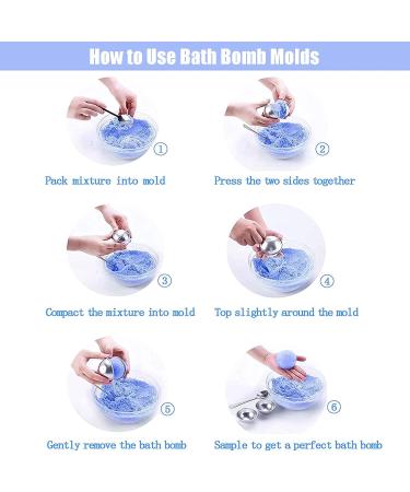 18-Piece Metal Bath Bomb Mold Set - Hemispheres, Pineapple, Lollipop, Donut, 3D Heart, Clams, Scallop for Handmade Soaps & Cakes - Sweet Summer Bath Bomb Mold Kit - Buy Online on GoSupps.com