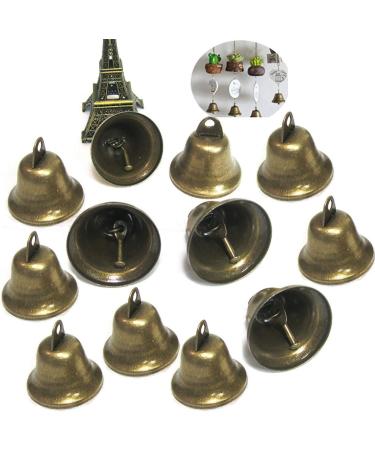 12Pcs Vintage Style Bronze Bells for Home Decor, Potty Training, Wind Chimes - 38mm/1.5inch Dia - Buy Online on GoSupps.com