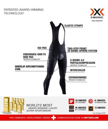 X-Bionic Men's Invent 4.0 Bib Shorts L B036 Black/Charcoal - Premium Cycling Gear for Ultimate Comfort & Performance - Buy Online on GoSupps.com