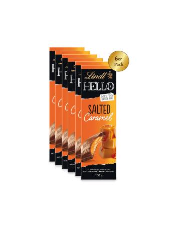 Lindt Lindt & Spr ngli Hello Salted Caramel Bar Lot of 6 (6 x 100 g)
