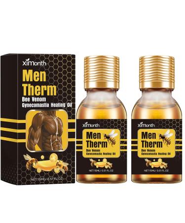 Men Therm Bee Venom Men Therm Bee Venom Oil Mentherm Bee Venom Gynecomastia Oil Mentherm Bee Venom Gel (2 Pack) 2 Pack.