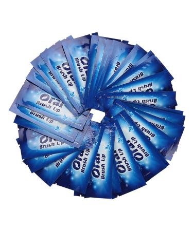 50pcs Mint Flavor Toothbrush Wipes - Fresh Breath & Deep Oral Cleaning - International Shipping - Buy Online on GoSupps.com