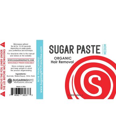 Sugaring Paste Medium 1.3kg 45oz for Bikini, Brazilian, Underarms, Upper Lip - Buy Online on GoSupps.com