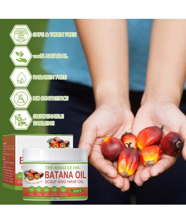 INBOLM Batana Oil Raw Batana Oil Batana Oil For Hair Growth Batana Oil Organic 100% Natural Batana Oil from Repairs Damaged Hair Skin Reduces Hair LossMiracle Oil for Healthier Thicker Fuller 100ml - Buy Online on GoSupps.com