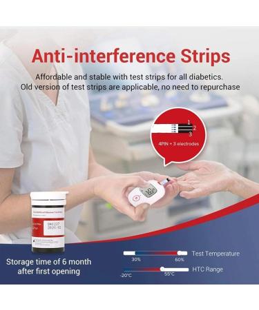 High Precision Blood Glucose Meter Kit - Fast Results Diabetic Supplies | Test Strips & Lancets for Type B Diabetes | International Shipping Available - Buy Online on GoSupps.com