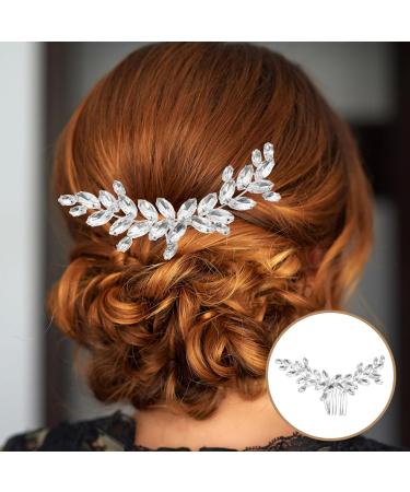 Beaupretty Girls Hair Accessories Hair Clips for Girls Hair Jewelry Bride Headpieces for Wedding Rhinestone Side Comb Rhinestone Hair Clips European and American Decorate Alloy Women's - Buy Online on GoSupps.com