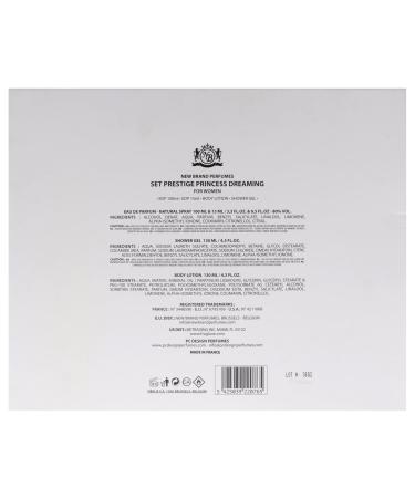 New Brand Prestige Princess Dreaming for Women - 4 Pc Gift Set 3.4oz EDP Spray 0.5oz EDP Spray 4.3oz Shower Gel 4.3oz Body Lotion - Buy Online on GoSupps.com